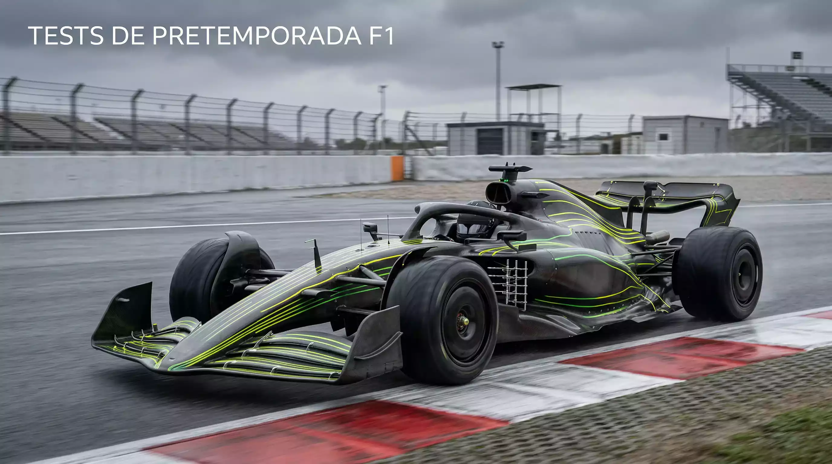 Monoplaza de Fórmula 1 en test de pretemporada