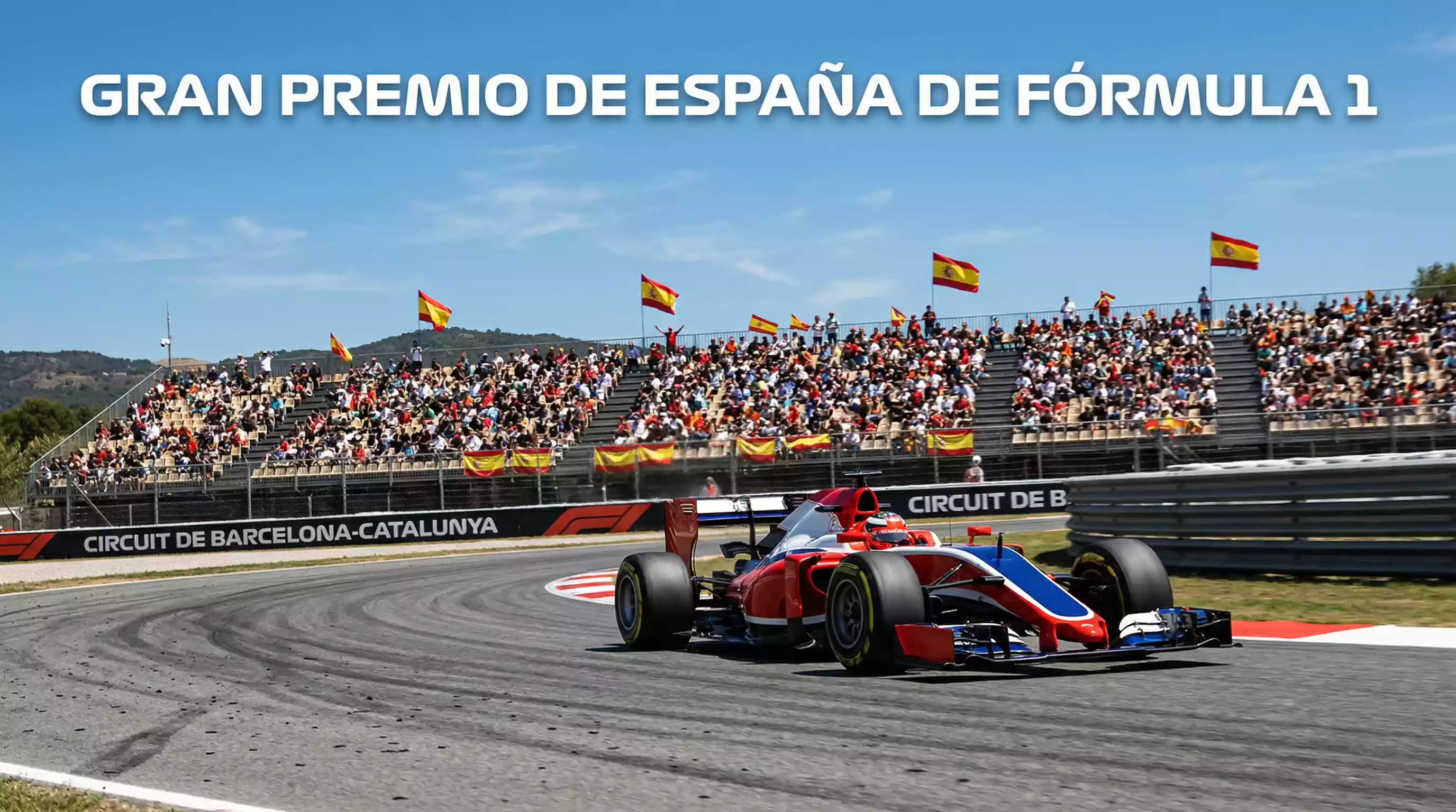 Circuito de Barcelona-Catalunya con monoplaza de Fórmula 1