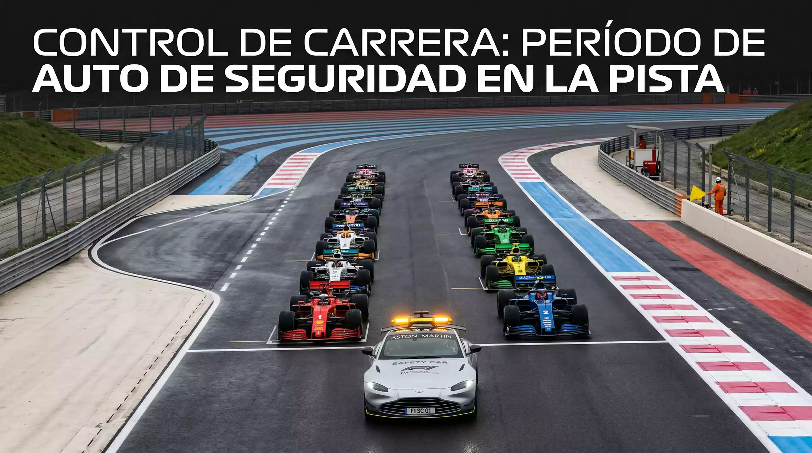 Safety car de la FIA liderando el pelotón de Fórmula 1